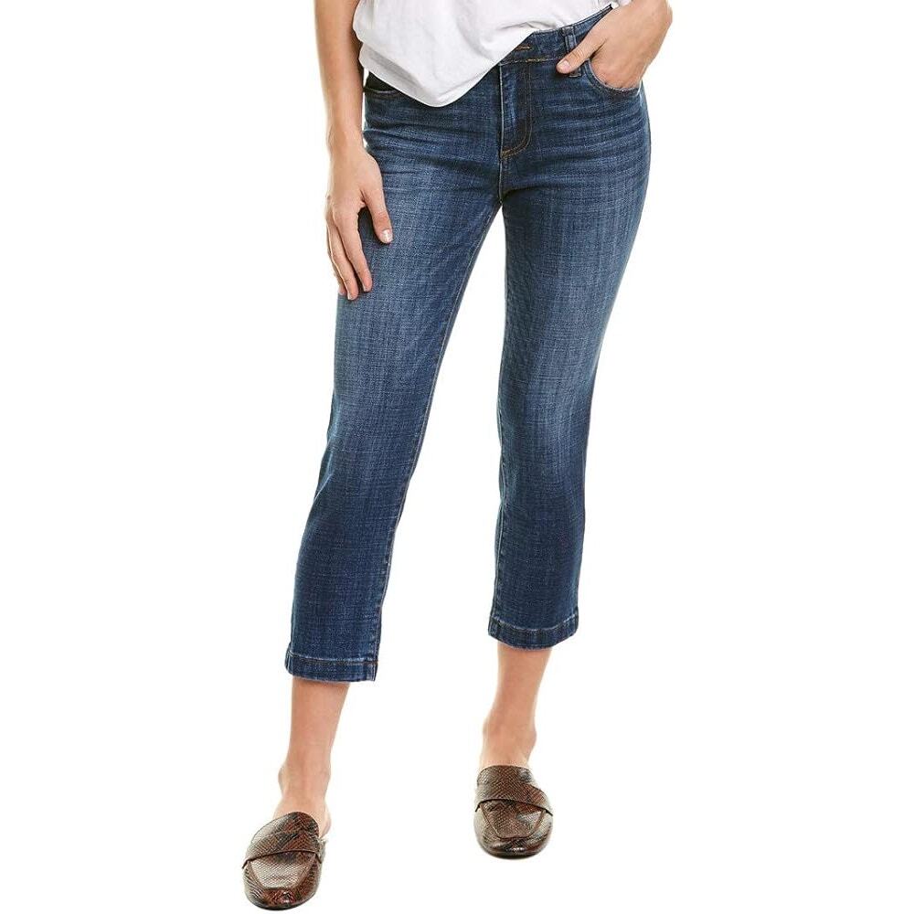 Kut From The Kloth Lauren Crop Straight Leg Jeans Petite Size 2P